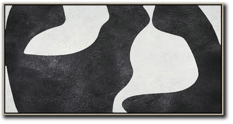 Living Room Wall Art,Oversized Horizontal Minimal Art On Canvas - Big Painting
